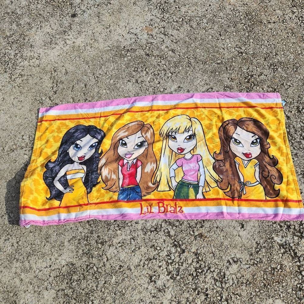 Lil' Bratz Rutsack Kids Bath Towel Lil' Bratz Go to the Zoo Pink Towel Folds int